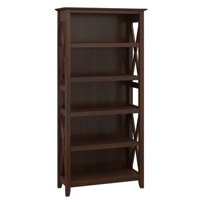 5 Shelf Key West Bookcase - Bush Furniture 7 5 Shelf Key West Bookcase - Bush Furniture - Image 7