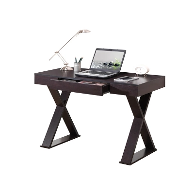 Trendy Desk With Drawer Espresso - Techni Mobili 4 Trendy Desk With Drawer Espresso - Techni Mobili - Image 4