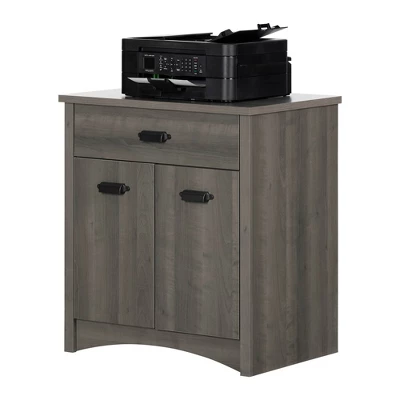 Gascony Printer Cabinet Gray Maple - South Shore 7 Gascony Printer Cabinet Gray Maple - South Shore - Image 7
