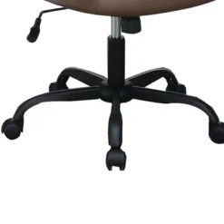 Curved Arms And Leatherette Upholstery Office Chair Brown - Benzara 6 Curved Arms And Leatherette Upholstery Office Chair Brown - Benzara -Officezen Shop GUEST d97742e8 76a6 449b 8862 54f44fe3d705