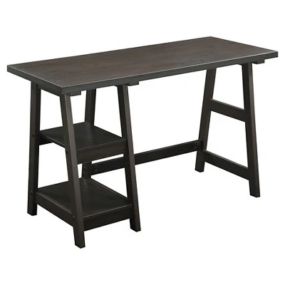 Designs2Go Trestle Desk With Shelves - Breighton Home 9 Designs2Go Trestle Desk With Shelves - Breighton Home - Image 9
