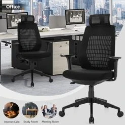 Costway High Back Mesh Office Chair Swivel Reclining Task Chair W/Clothes Hanger 12 Costway High Back Mesh Office Chair Swivel Reclining Task Chair W/Clothes Hanger -Officezen Shop GUEST dcfbd301 b0d0 42cb 8e71 5b68f47205b4