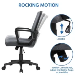Yaheetech Adjustable Mid-Back Office Chair Computer Chair With Wheels 14 Yaheetech Adjustable Mid-Back Office Chair Computer Chair With Wheels -Officezen Shop GUEST dd2e862e 99a2 47fd 99bb 75758f85e380