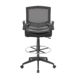 Drafting Stool With Flip Arms Mesh Black - Boss Office Products 7 Drafting Stool With Flip Arms Mesh Black - Boss Office Products -Officezen Shop GUEST e90016d3 94ea 4961 ad5f 16ecee20799d