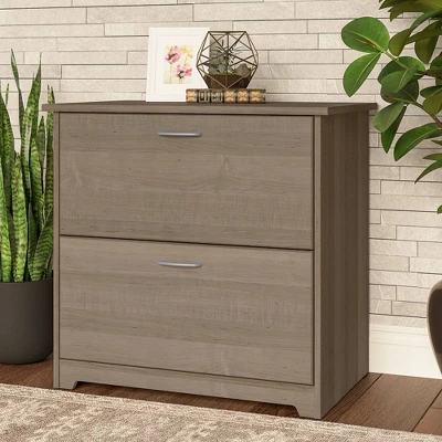 Cabot 2 Drawer File Cabinet Ash Gray - Bush Furniture 1 Cabot 2 Drawer File Cabinet Ash Gray - Bush Furniture