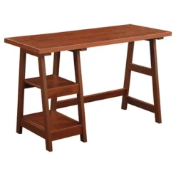 Designs2Go Trestle Desk With Shelves - Breighton Home 24 Designs2Go Trestle Desk With Shelves - Breighton Home -Officezen Shop GUEST e9cc924e 4291 4243 ac31 220955c22f8e