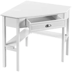 Yaheetech Corner Computer Desk Workstation MDF Desktop Pine Legs For Home&Office -Officezen Shop GUEST ea545ab6 893a 4db0 8416 3566486ed4f9