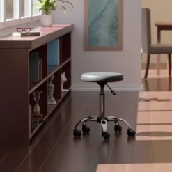 Clyde Adjustable Cushion Swivel Counter Height Barstool Charcoal/Chrome - Winsome -Officezen Shop GUEST eb16f26d 3e81 42ef b13a 39f57b547c25