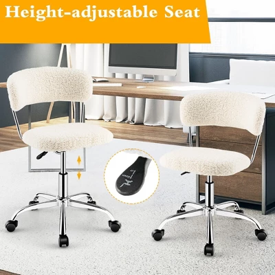 Tangkula Computer Desk Chair Adjustable Office Chair Swivel Vanity Chair 5 Tangkula Computer Desk Chair Adjustable Office Chair Swivel Vanity Chair - Image 5