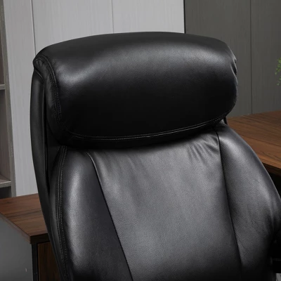 Vinsetto Big And Tall Executive Office Chair 396lbs With Wide Seat, Home High Back PU Leather Chair With Adjustable Height, Swivel Wheels 4 Vinsetto Big And Tall Executive Office Chair 396lbs With Wide Seat, Home High Back PU Leather Chair With Adjustable Height, Swivel Wheels - Image 4