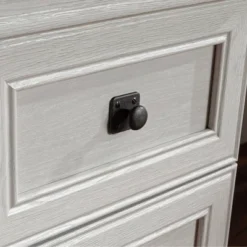 Palladia 5 Drawer L Shaped Desk Glacier Oak - Sauder -Officezen Shop GUEST ee67b63c 3ff8 4f10 b159 7caea28dfb15