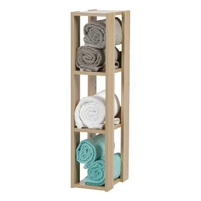 IRIS USA Rack 3-Shelf Open Wood Shelving Unit 2 IRIS USA Rack 3-Shelf Open Wood Shelving Unit - Image 2