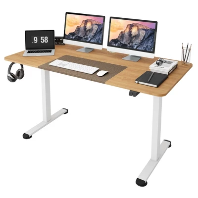 Tangkula 55" Electric Standing Desk Height Adjustable Home Office Table W/ Hook 12 Tangkula 55" Electric Standing Desk Height Adjustable Home Office Table W/ Hook - Image 12