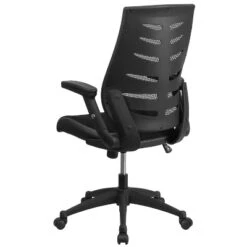Emma And Oliver High Back Black Mesh Swivel Ergonomic Office Chair With Adjustable Flip-Up Arms 14 Emma And Oliver High Back Black Mesh Swivel Ergonomic Office Chair With Adjustable Flip-Up Arms -Officezen Shop GUEST f3caed78 a311 4711 bea5 31f41c967e55
