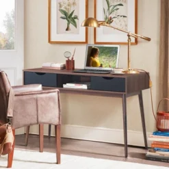 Computer Desk PC Laptop Writing Table Study Workstation Home W/ Drawers & Shelf -Officezen Shop GUEST f569db82 dde2 4c39 a30e 234b360d4e00