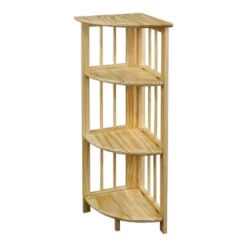 4 Shelf Corner Folding Bookcase - Flora Home -Officezen Shop GUEST f5afee97 e742 41c8 b476 1c00873ff117