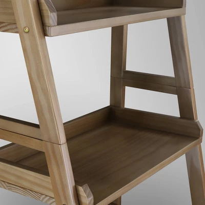 74" 5 Shelf Ladder Bookcase Alpine Gray - Flora Home 8 74" 5 Shelf Ladder Bookcase Alpine Gray - Flora Home - Image 8