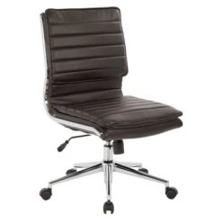 Armless Mid Back Manager's Faux Leather Chair With Chrome Base - OSP Designs 15 Armless Mid Back Manager's Faux Leather Chair With Chrome Base - OSP Designs -Officezen Shop GUEST f99874e3 d24f 420d ab3f 454882f55989