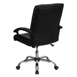 Flash Furniture Mid-Back Black LeatherSoft Swivel Manager's Office Chair With Arms 14 Flash Furniture Mid-Back Black LeatherSoft Swivel Manager's Office Chair With Arms -Officezen Shop GUEST fb3aac87 11d7 44a5 a3c0 6ca5bda0d555