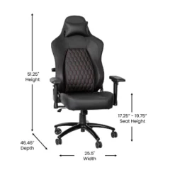 Emma And Oliver Ergonomic High Back Adjustable Gaming Chair With 4D Armrests, Head Pillow And Adjustable Lumbar Support 14 Emma And Oliver Ergonomic High Back Adjustable Gaming Chair With 4D Armrests, Head Pillow And Adjustable Lumbar Support -Officezen Shop GUEST fdea898a c4ce 41dd a510 e80e285a8636