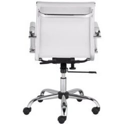 Studio 55D Modern Home Office Chair Swivel Tilt Low Back White Black Chrome Adjustable For Work Desk Home Office Computer -Officezen Shop GUEST ffeeb741 00b0 484e b83a 5da7d4a82f22